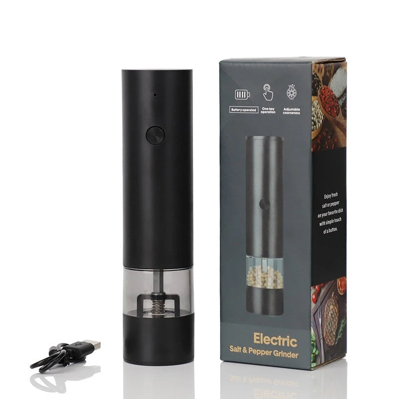 Electric Automatic Pepper & Salt Grinder - USB Charging,