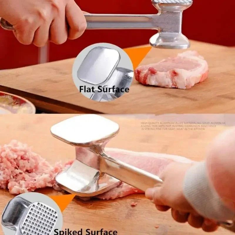 Aluminum Alloy Meat Hammer Steak Meat Hammer Household Large Row Loose