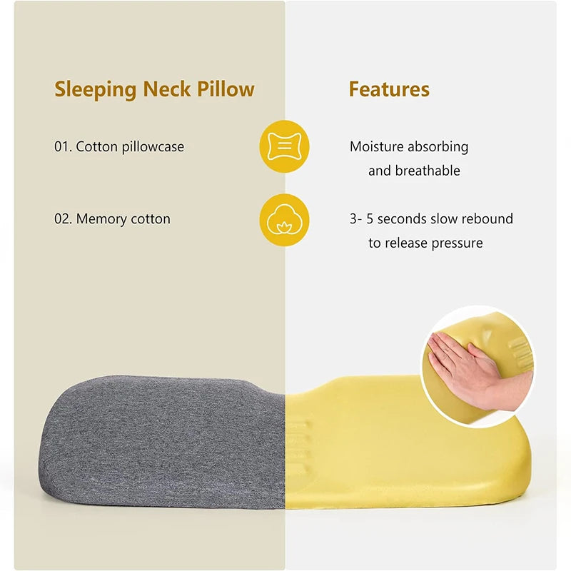 Cervical Pillow, Memory Foam Contour Pillow, Bed Pillows for Side
