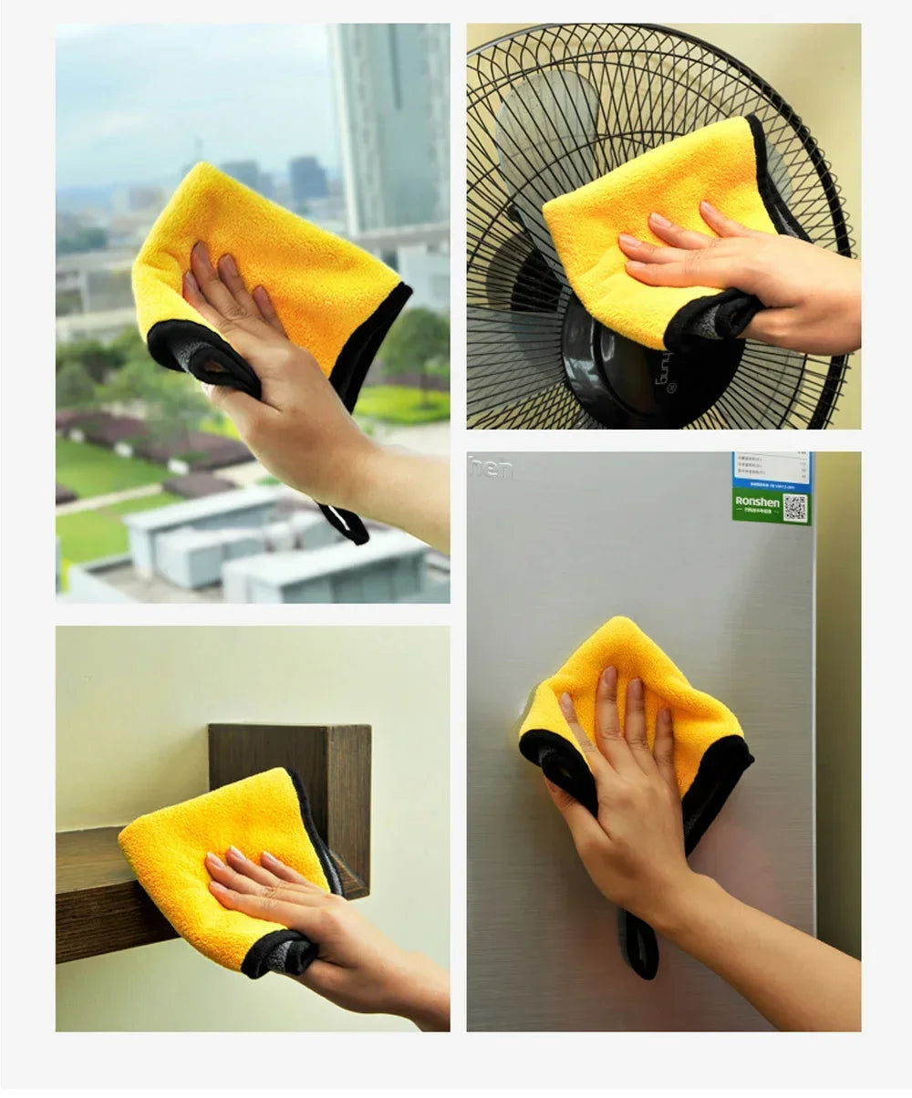 3/5/10Pcs Car Wash Microfiber Towel 30*30CM / 30*60cm Car Cleaning