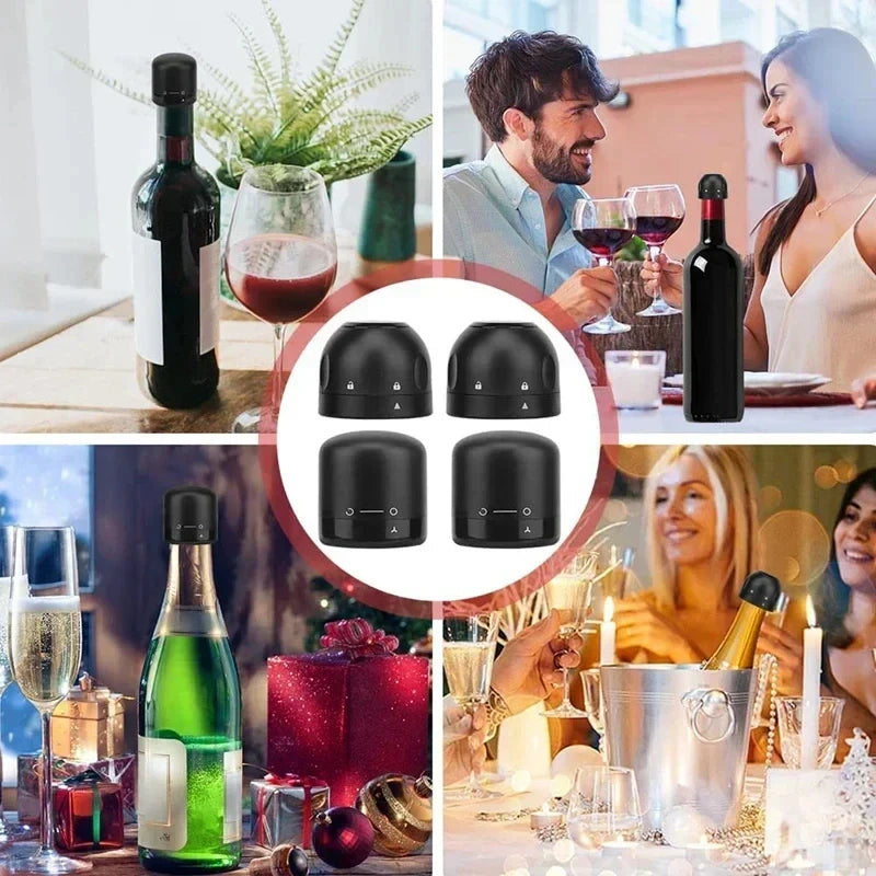 Wine Stopper 1/2 Piece Reusable Bar Accessories Silicone Sealing