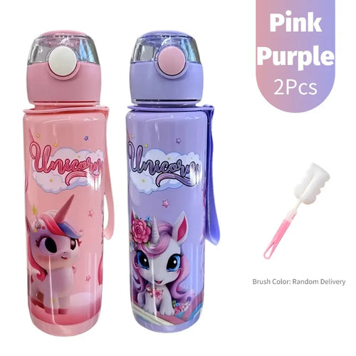 700ml Cute & Durable Cartoon Space Cup with Hand-held Ring BPA-Free