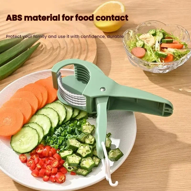 HooFun Kitchen Tools Stainless Steel Vegetable and Fruit Slicer Multi