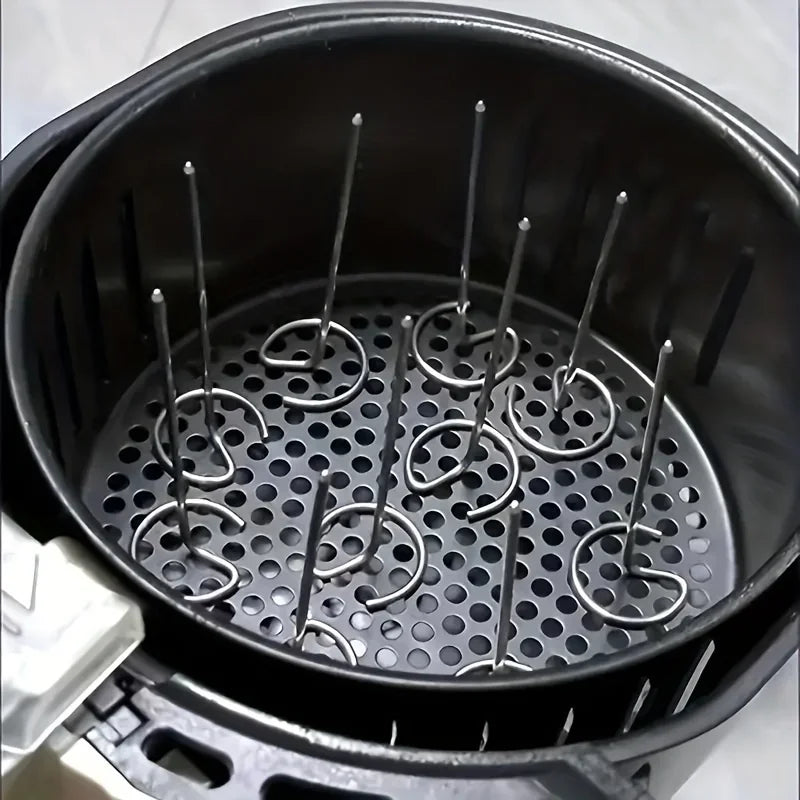 10pcs Air Fryer Oven, Vertical Grill, Skewer Grill, Universal