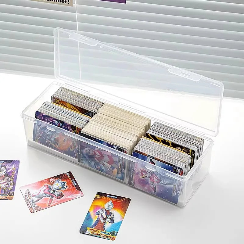 Transparent plastic storage box, capable of holding 550+gaming cards,