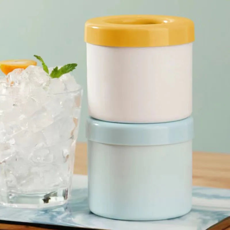 Silicone Ice Cube Mold Round Ice Bucket Summer Homemade DIY