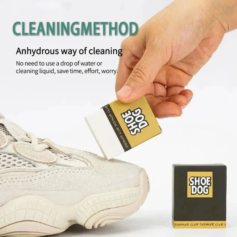 White Suede Shoe Cleaning Eraser - Rubber Block Shoe Brush for Matte