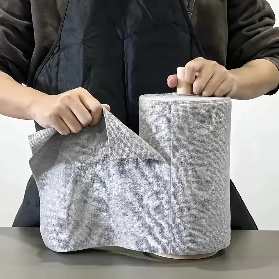 20 Sheets/Roll Microfiber Dishcloth – Multi-Functional Double-Sided