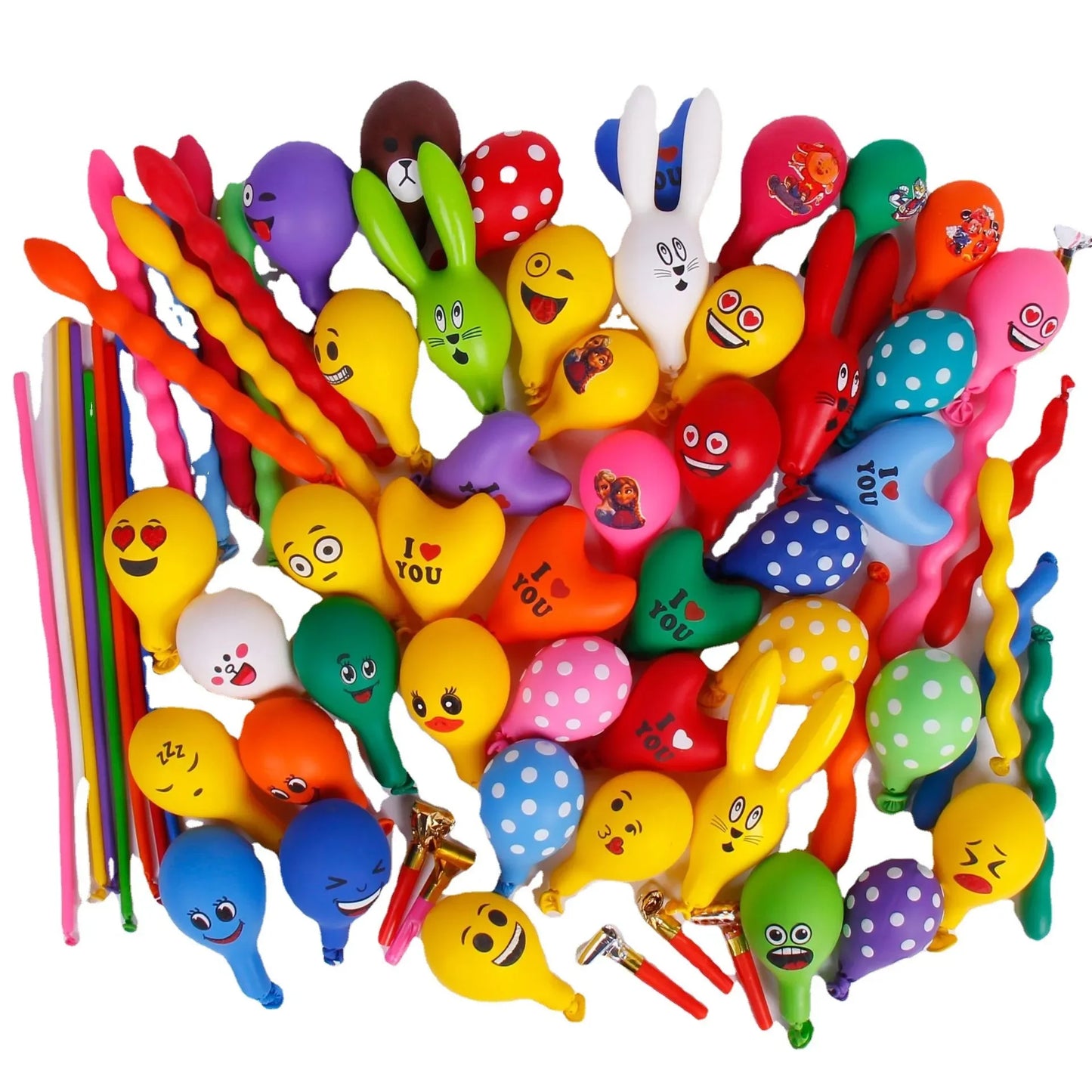 50PcsNo gas pump provided Cartoon Balloons Decoration Helium