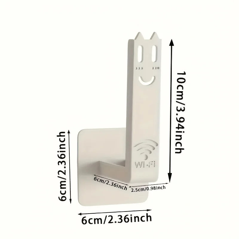 2pcs Drill-Free Router Mounting Rack-Wall-Mounted Set-Top Box Holder