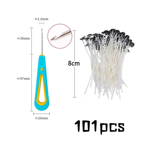 Multiple Sizes Waxed Cotton Thread Candle Wick 100pcs/set Smokeless