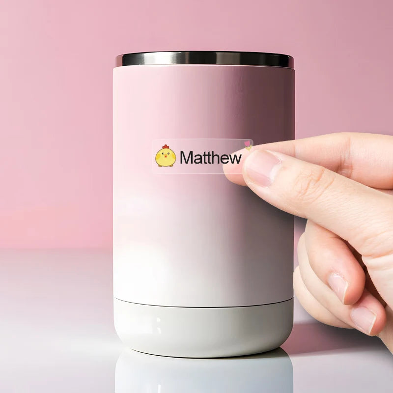 Custom Waterproof Transparent Name Stickers - Personalized