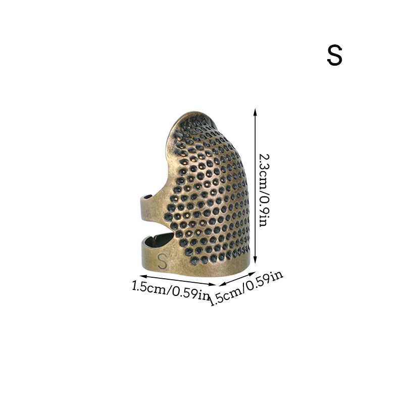 1/2/5Pcs Retro Finger Protector Antique Thimble Ring Handworking