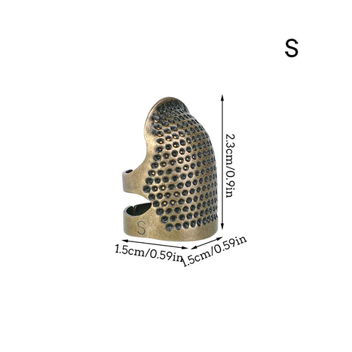 1/2/5Pcs Retro Finger Protector Antique Thimble Ring Handworking