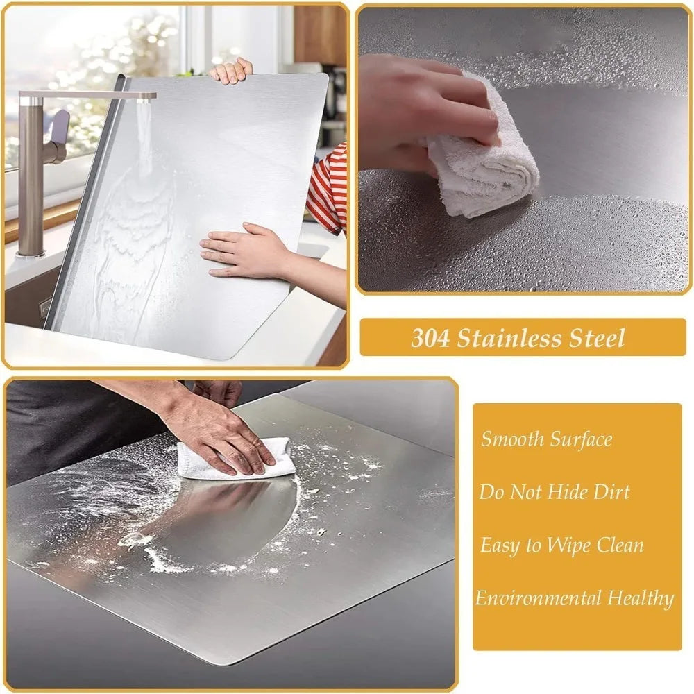 Food Grade Stainless Steel Chopping Board 304 Cutting Board Non-slip