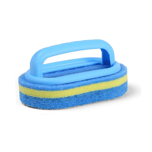Sponge Cleaning Brush With Handle Bathtub Tile Scrub Brush Kitchen