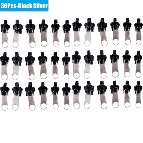 6/36pcs Fix Zip Puller Universal Instant Zippers Fix Zipper Repair Kit