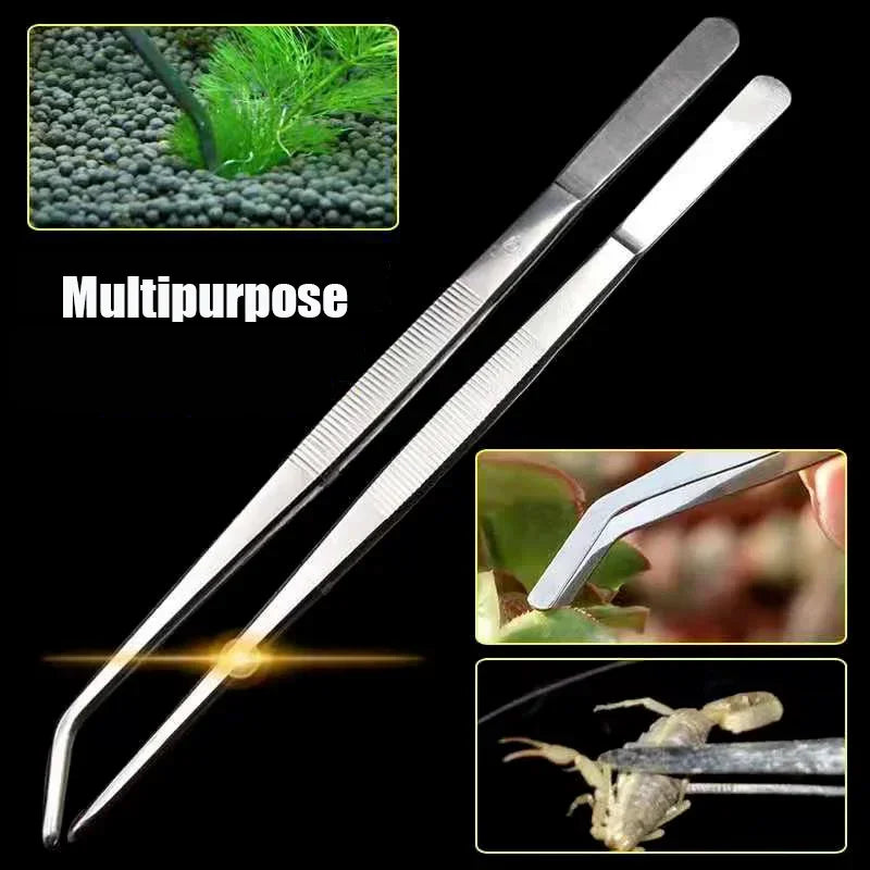 48cm Stainless Steel Tweezers Fish Tank Aquatic Plants Aqaurium Tool