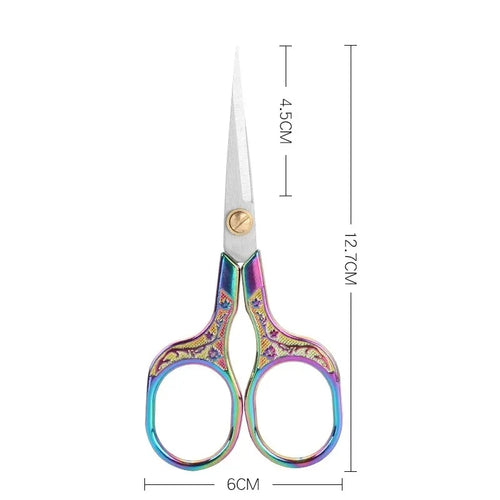 1PC Stainless Steel Vintage Scissors Sewing Fabric Cutter Embroidery