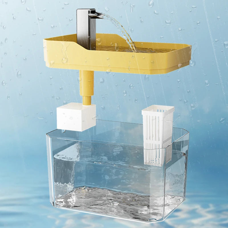 Transparent cat water dispenser plug-in automatic water drinker