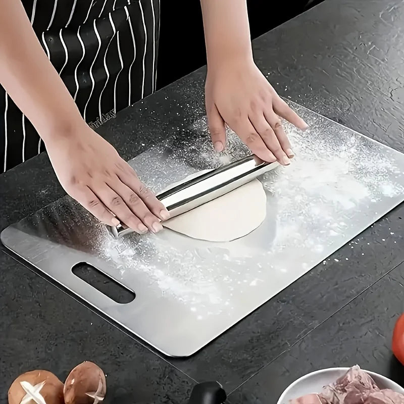 Stainless Steel 3pcs Cutting Boards - BPA-Free Dishwasher Safe