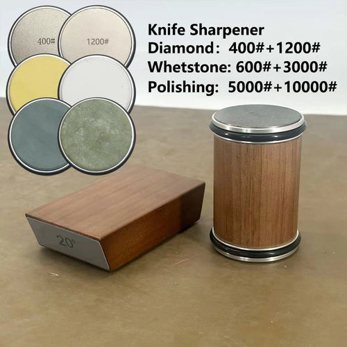 Rolling Knife Sharpener Magnetic Knife Holder Diamond Sharpening Stone