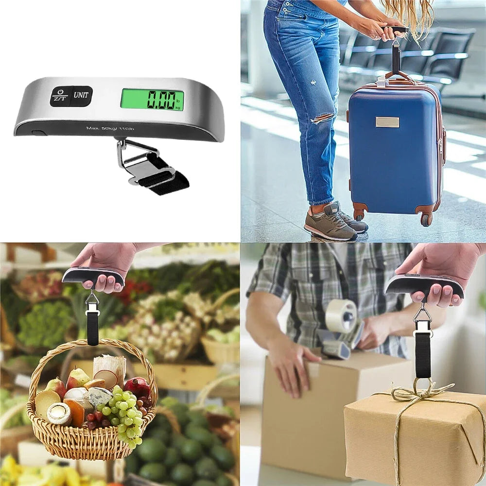 Portable Hook Scale Digital LCD Weight Scale 110lb/50kg Electronic