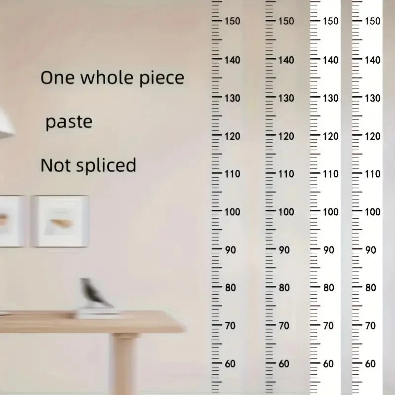2m Wall Height Measurement Card - Easy-to-Read Durable PC Material