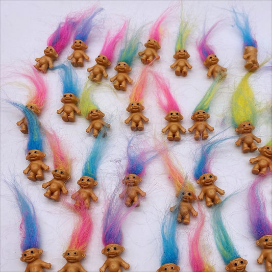 Troll Dolls, Vintage Trolls Lucky Doll Figures, Chromatic Adorable
