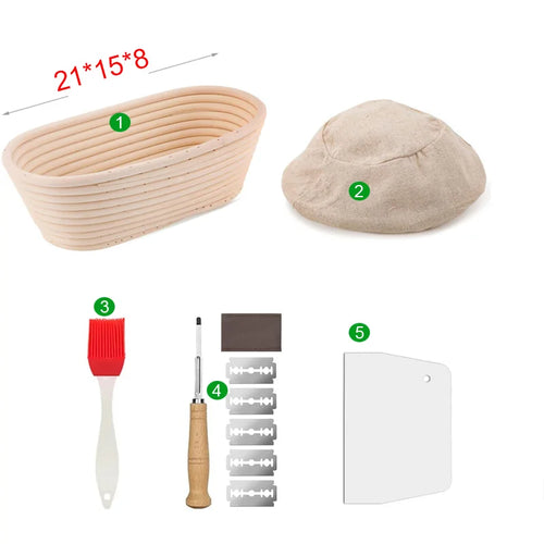 Rattan Bread Proofing Basket Bread Basket Oval Rattan Wicker Dough