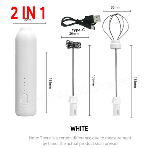 UPGRADED Electric Coffee Frother/MILK Whisk+Egg Beater MINI Food