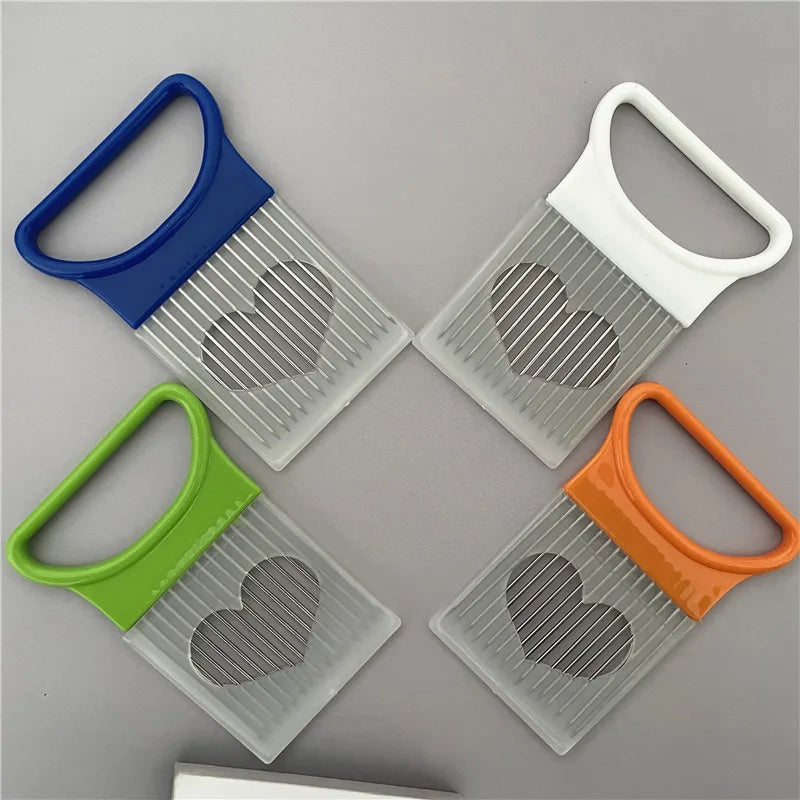 Effortlessly Slice Onions with this 1pc Colorful Onion Slicer Kitchen