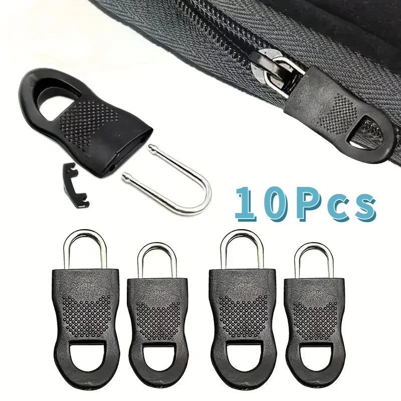 8pcs Replacement Zipper Head Tool-free Removable Zipper Puller for