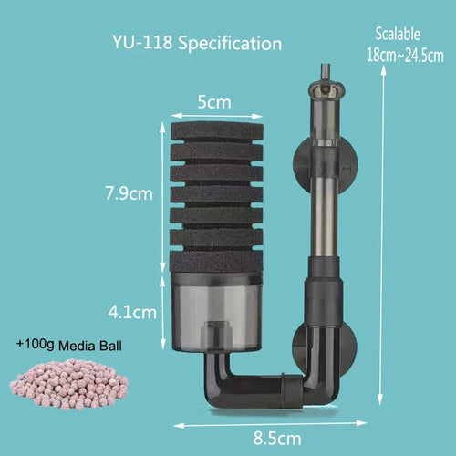 New Aquarium Filter for Aquarium Fish Tank Air Pump Skimmer