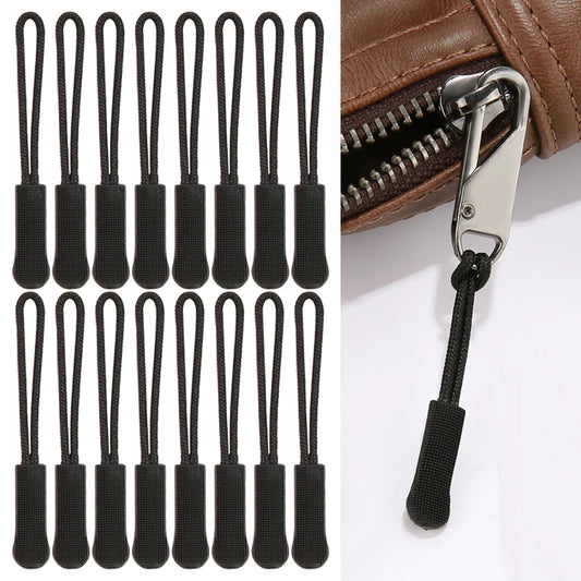 5/10/20PCS Zipper Head Extension Cord Tags Pulls Slider Cord Rope