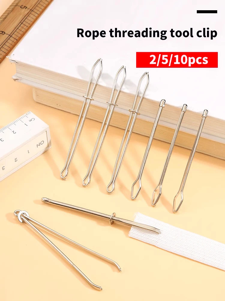 2/3/5/10pcs Stainless Steel Garment Clips Sewing DIY Tools Elastic