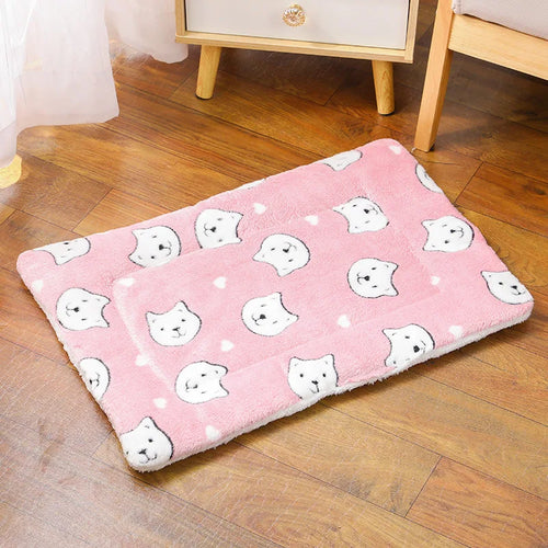 Thicken Cat Mat Breathable Flannel Cat Sleeping Mat Soft Dog Cushion