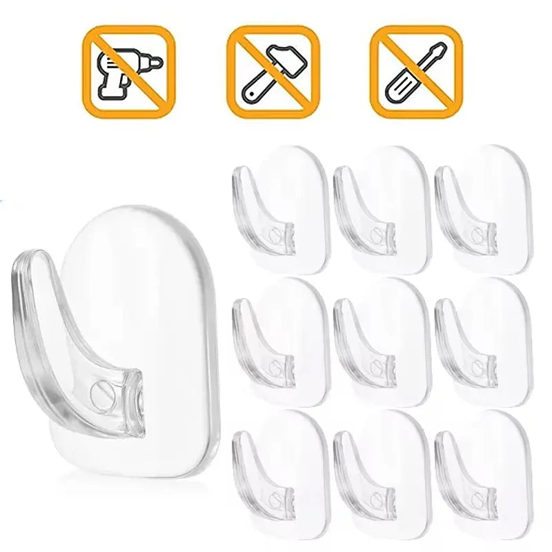 Transparent Mini Small Hooks Household Load-bearing Adhesive Hooks