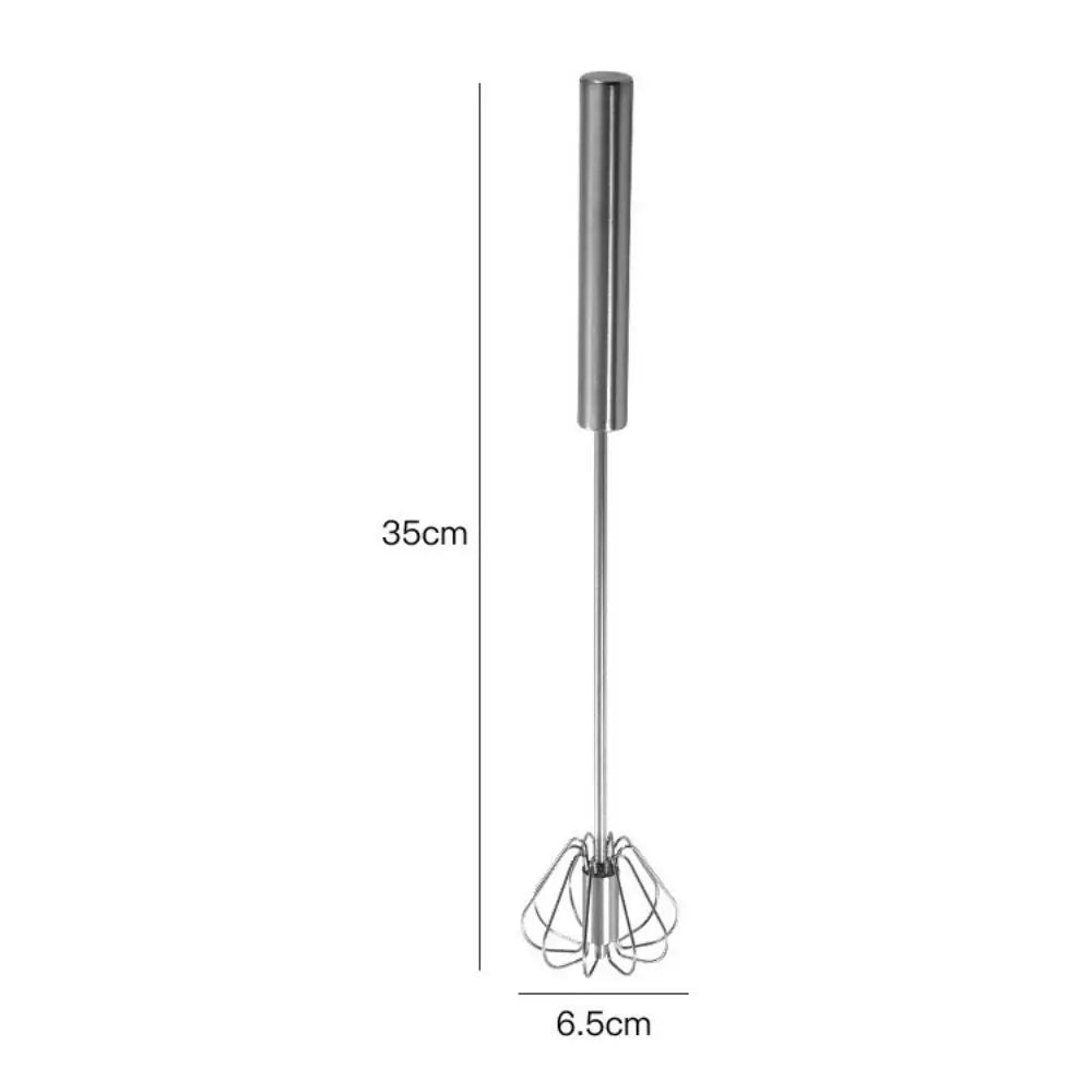 Stainless Steel Rotary Whisk Semi-Automatic Mixer Manual Whisk