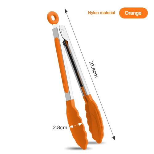 1 piece high temperature resistant nylon stainless steel food clip