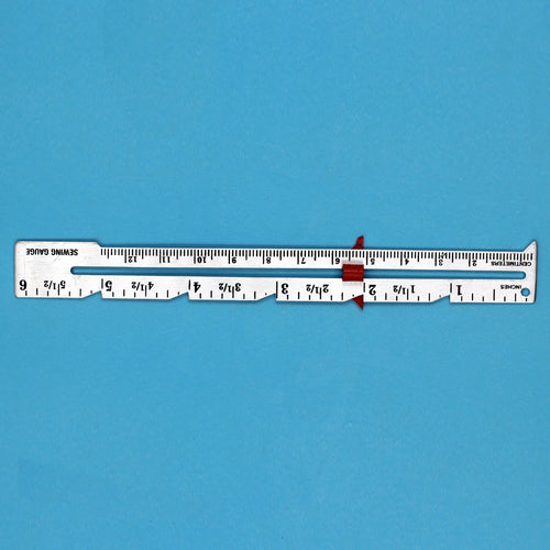 1pc Metal Sliding Guage, Sewing Measuring Tool, Sewing Guage For