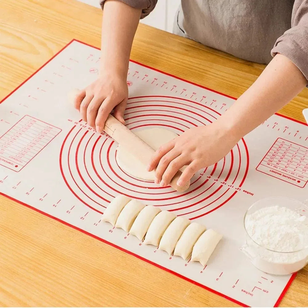 UNTIOR 1PCS Silicone Baking Mat Kneading Pad Dough Mat Pizza Cake
