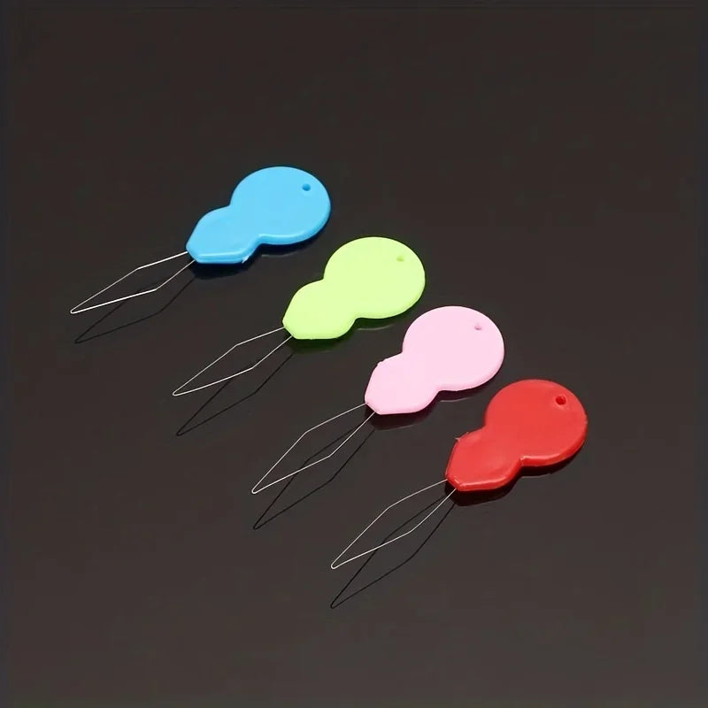 2/5/10pcs plastic needle thread - easy threading for hand sewing,