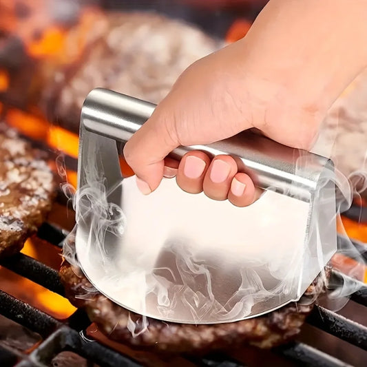 Hamburger Press Stainless Steel Smash Burger Press Patties Meat Masher