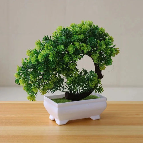 Artificial Plants Bonsai Simulated Tree Potted Plants Fake Flowers