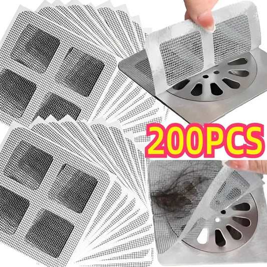 Disposable Shower Drain Hair Catcher Mesh Shower Drain Covers Floor