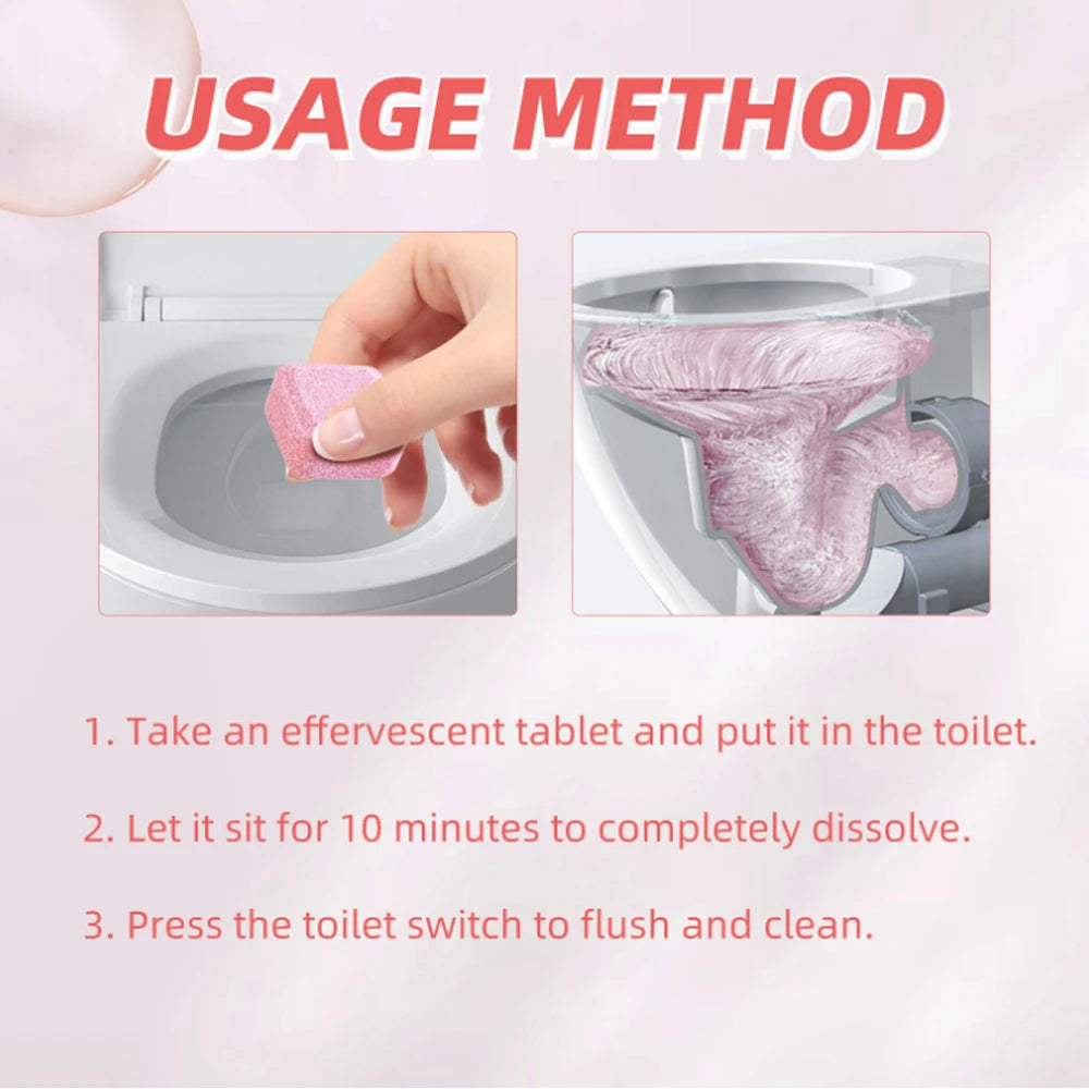 3-20Pcs Toilets Cleaning Effervescent Tablet Toilet Cleaner Deodorant