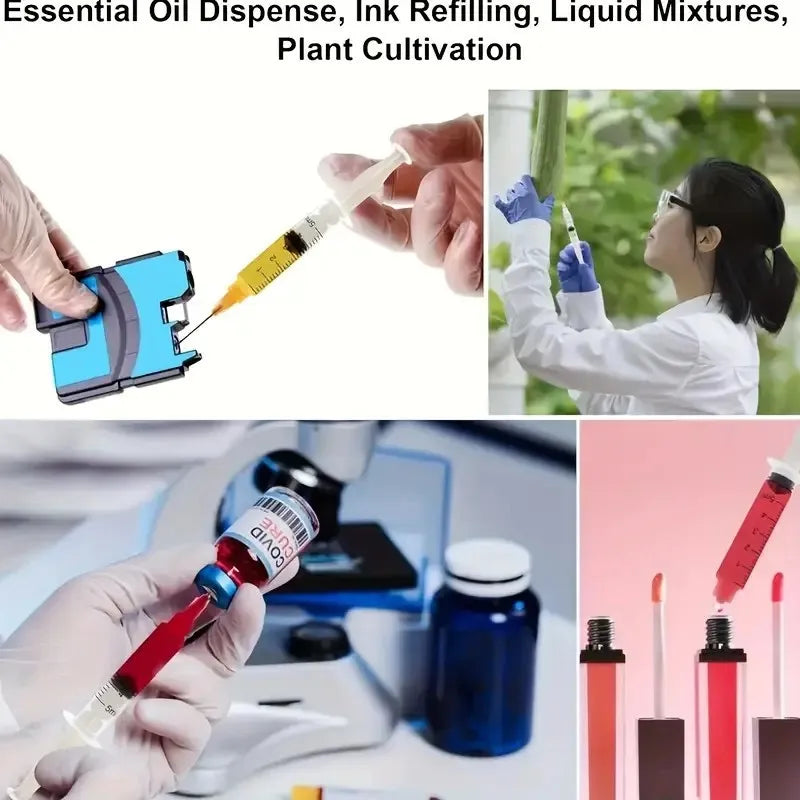 14pcs Syringe Set with Blunt Needles, Various Size:1ml, 3ml, 5ml,