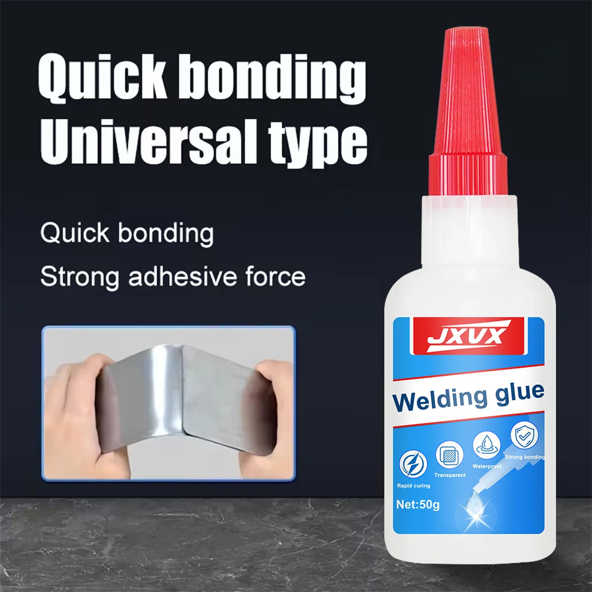 JXVX 50g High Strength Oil-Based Glue for Welding - Universal