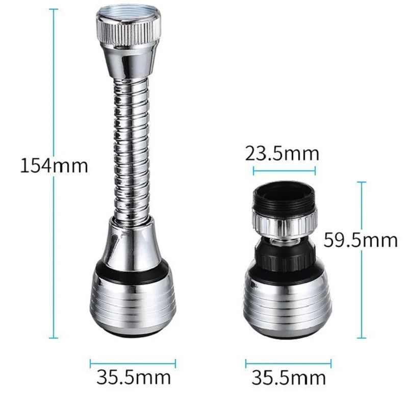 360° Adjustment Kitchen Faucet Extender Dual Mode Water Saving